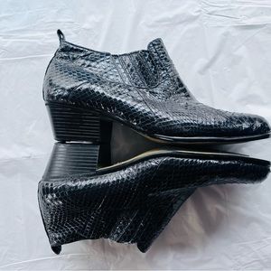Giorgio Brutini Black Snake Leather Men’s Ankle High Boots